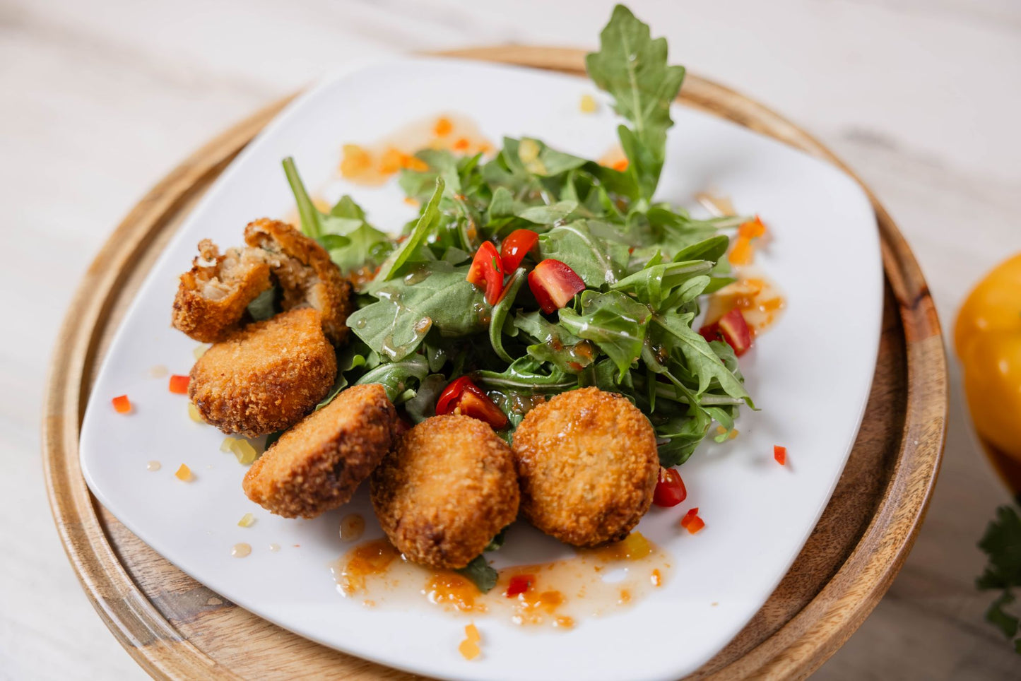 Mini Deluxe Crab Cakes Battered